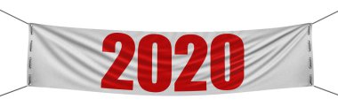 Büyük 2020 Banner. Kırpma yolu ile resim