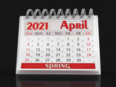 Takvim - Nisan 2021 (kırpma yolu dahil)