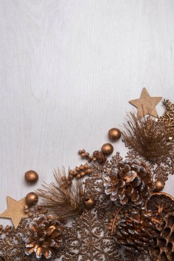 Altın madalyalı Noel arkaplanı