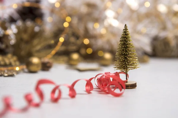 Fondo Navidad Festivo Con Decorations Christmas Invierno Año Nuevo Flatlay —  Fotos de Stock