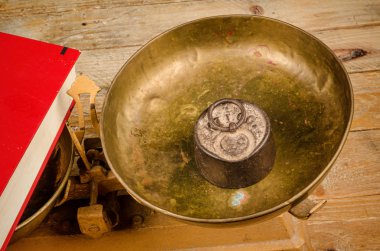 Vintage bir kavram üzerine eğitim görüntüleme ölçekler