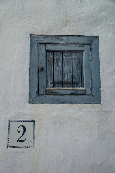 Detalle Toma Casas Tradicionales Andaluzas Encaladas — Foto de Stock