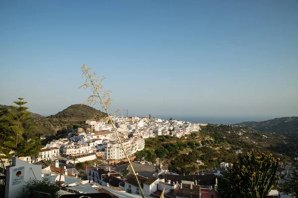 Frigiliana Hilltopp Altstadt Mit Seinen Weiß Getünchten Häusern Malaga Spanien — Stockfoto