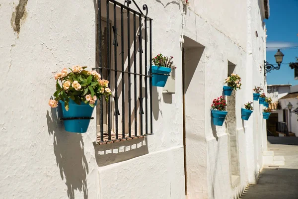 Traditionele Andalusische Dorpsstraat Mijas Malaga Spanje — Stockfoto