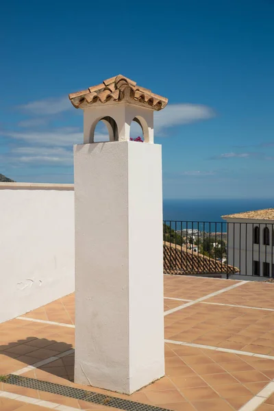 Mijas Centro Storico Con Vista Sul Mar Mediterraneo — Foto Stock