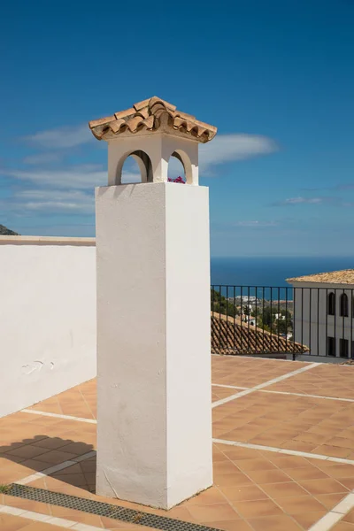 Mijas Cidade Velha Com Vista Para Mar Mediterrâneo — Fotografia de Stock