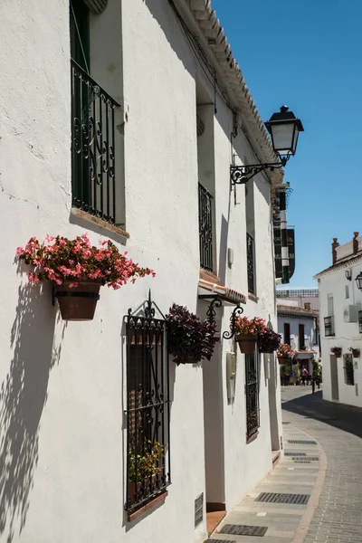 Traditional Andalusian Village Street Mijas Malaga Spain — Stock Photo, Image