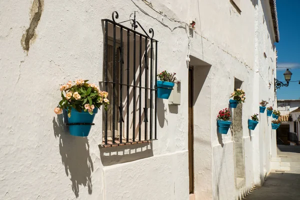 Traditionele Andalusische Dorpsstraat Mijas Malaga Spanje — Stockfoto