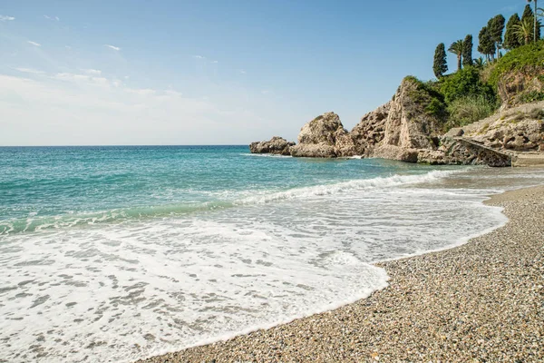 セビリア マラガ スペインの発見 小さな静かなビーチ — ストック写真