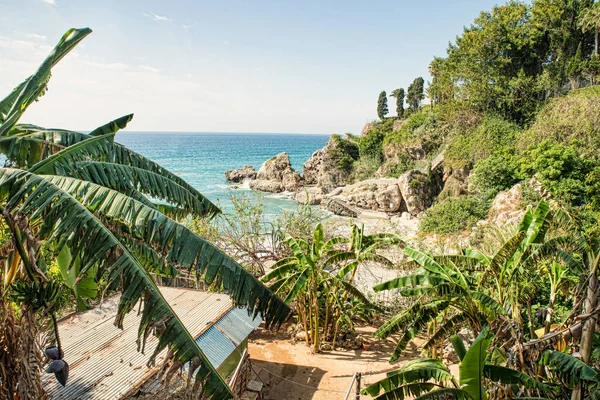 Small Secluded Beach Found Nerja Malaga Spain — Stock Photo, Image
