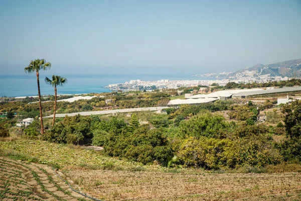Sunny Andalusian Coastline Nerja Malaga Spain — Stock Photo, Image