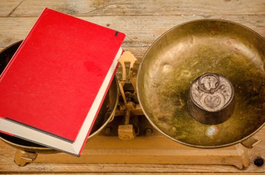 Vintage bir kavram üzerine eğitim görüntüleme ölçekler