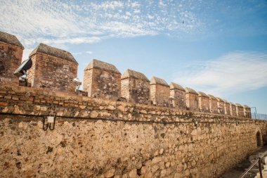 Battelments Salobrena Kalesi, Malaga, Endülüs, İspanya