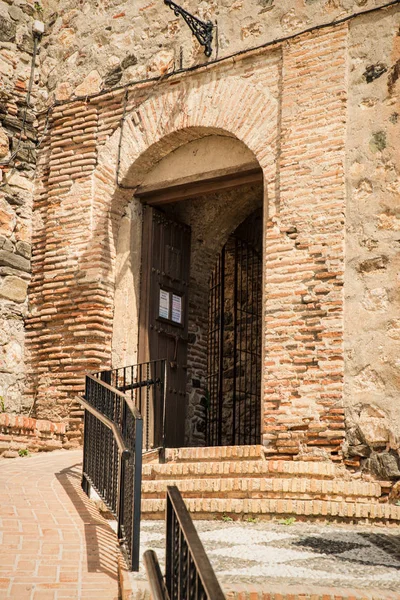 Velhas Muralhas Medievais Castelo Salobena Málaga Espanha — Fotografia de Stock