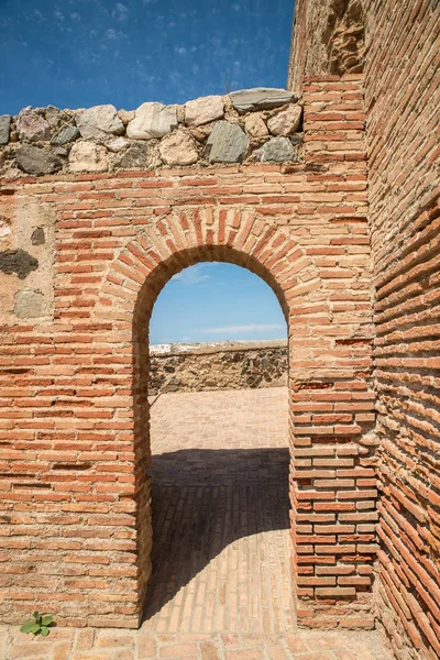 Old Adobe Arch Salobrena Castle Malaga Andalusia Spain — Stock Photo, Image