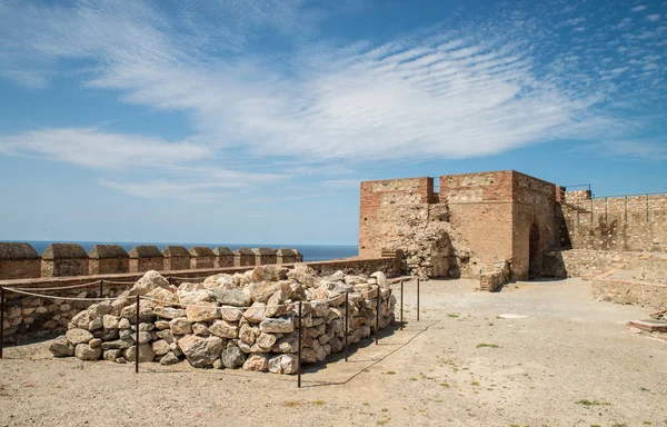 Antico Castello Arabo Salobrena Sotto Luce Del Sole Mediterraneo — Foto Stock