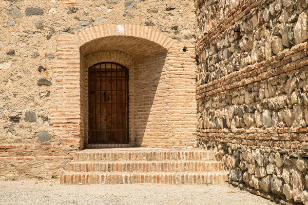 Staré Zdi Dveře Salobrena Hradu Granada Andalusie Španělsko — Stock fotografie