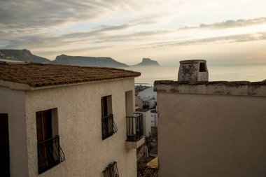 Olarak görülen Altea eski kasabadan onun tepe