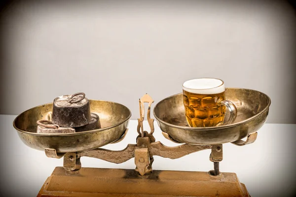 Bier Vintage Schalen Alcoholisme Concept — Stockfoto
