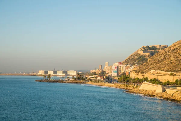 Alicante Baai Vroeg Ochtend Costa Blanca Spanje — Stockfoto