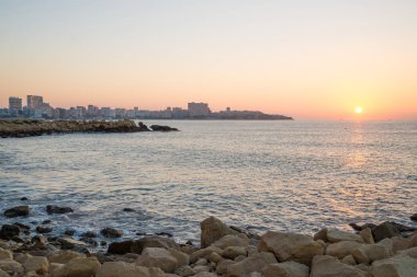 Alicante bay erken sabah, Costa Blanca, İspanya