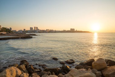 Alicante bay erken sabah, Costa Blanca, İspanya