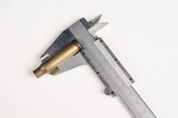 Bullet Measured Caliper — Stock Photo, Image