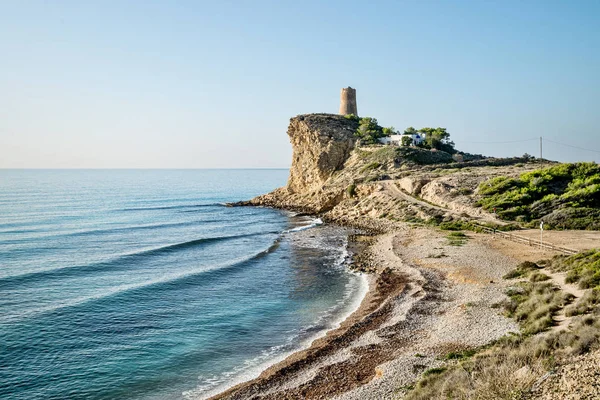 Calma Acque Mediterranee Sulla Costa Blanca Spagna Europa — Foto Stock