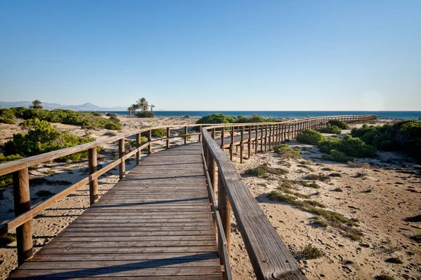 Pasarela Hasta Playa Costa Blanca España — Foto de Stock