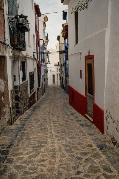 Encantadoras Calles Empedradas Estrechas Casco Antiguo Finestrat Costa Blanca España — Foto de Stock