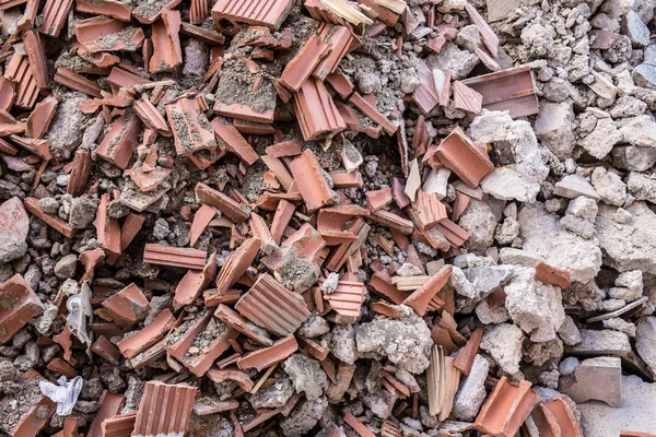 Vollsperrung Eines Schutthaufens Der Baubranche — Stockfoto