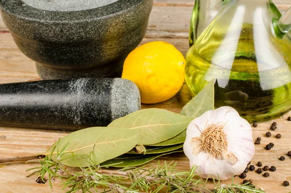 Mortar and pestle — Stock Photo, Image