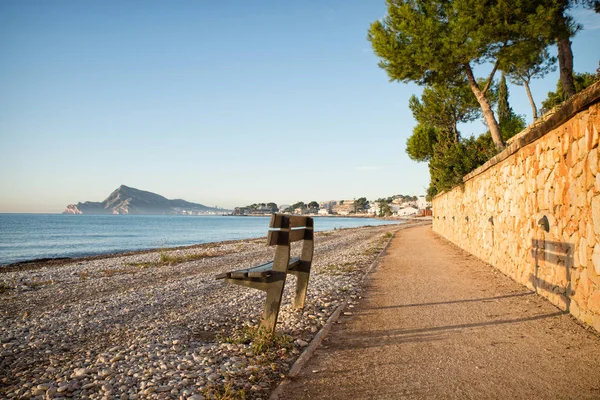 Παραλιακή Οδός Altea — Φωτογραφία Αρχείου