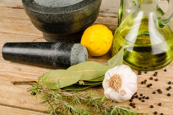 Mortar and pestle — Stock Photo, Image