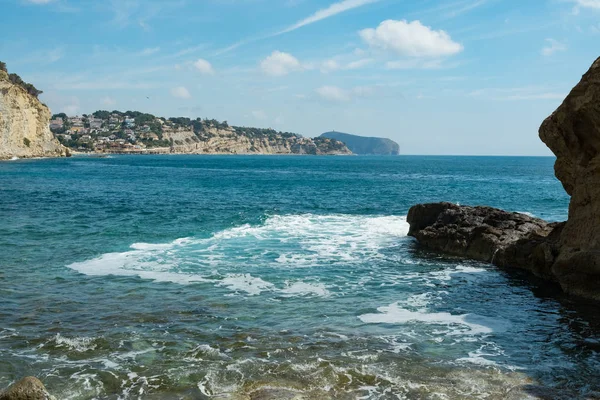 Schilderachtige kust van Benisa Stockfoto