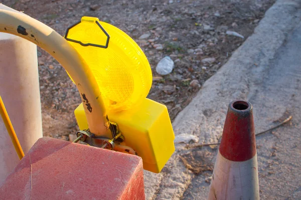 Road works light — Stock Photo, Image