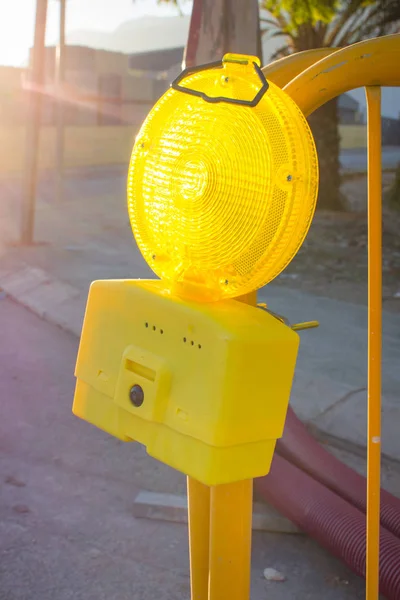 Road works light — Stock Photo, Image