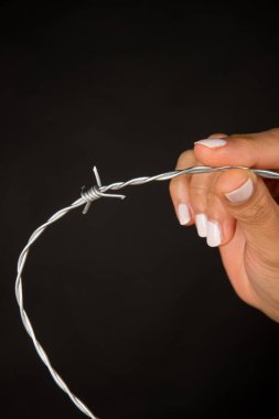 El tutma dikenli tel