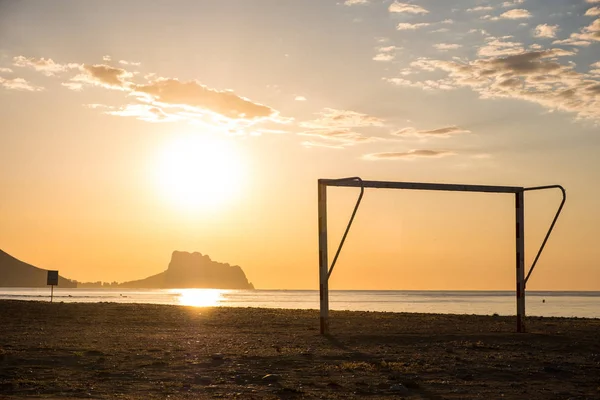 Beach goal di calcio — Foto Stock