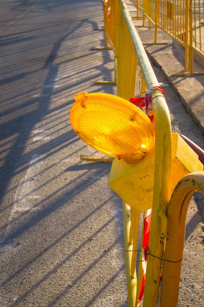 Road works light — Stock Photo, Image