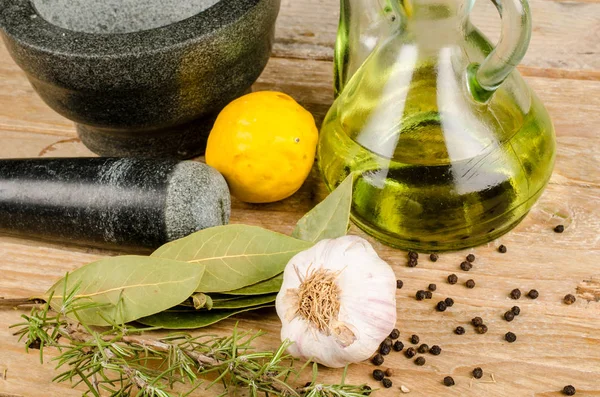 Mortar and pestle — Stock Photo, Image