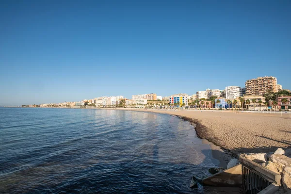 Sabahın Erken Saatlerinde Vila Plajı Costa Blanca Alicante Spanya — Stok fotoğraf