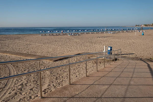 Vroege Ochtend Aan Het Strand Van Vila Costa Blanca Alicante — Stockfoto