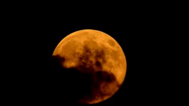 Supermoon sırasında onun Yerberi dolunayda