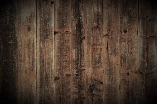 Pionowe Drewniane Deski Czarną Winietą Vintage Drewniane Ściany Brązowe Tło Zdjęcie Stockowe
