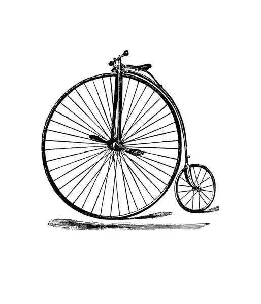 Bir bisiklet Illustration. Eski resim
