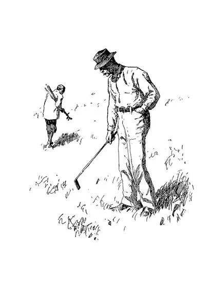 レトロなゴルフ 古いイメージ — ストック写真
