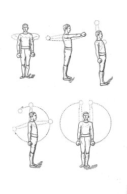 Atletizm egzersiz. Retro görüntü