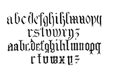 Retro yazı tipi. Eski ve retro görüntü