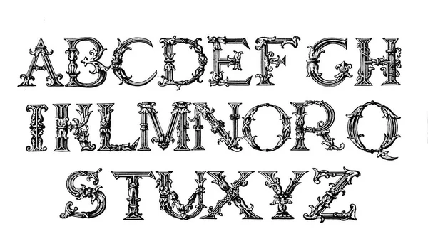 Retro Lettertype Oude Retro Afbeelding — Stockfoto